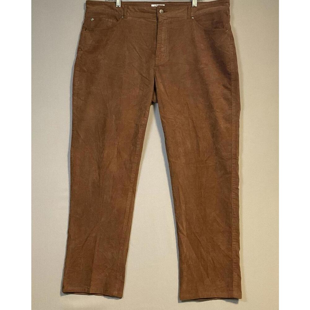 Peter Millar Pants Mens 40x29 Brown Corduroy Five Pocket Stretch Casual MF17B92